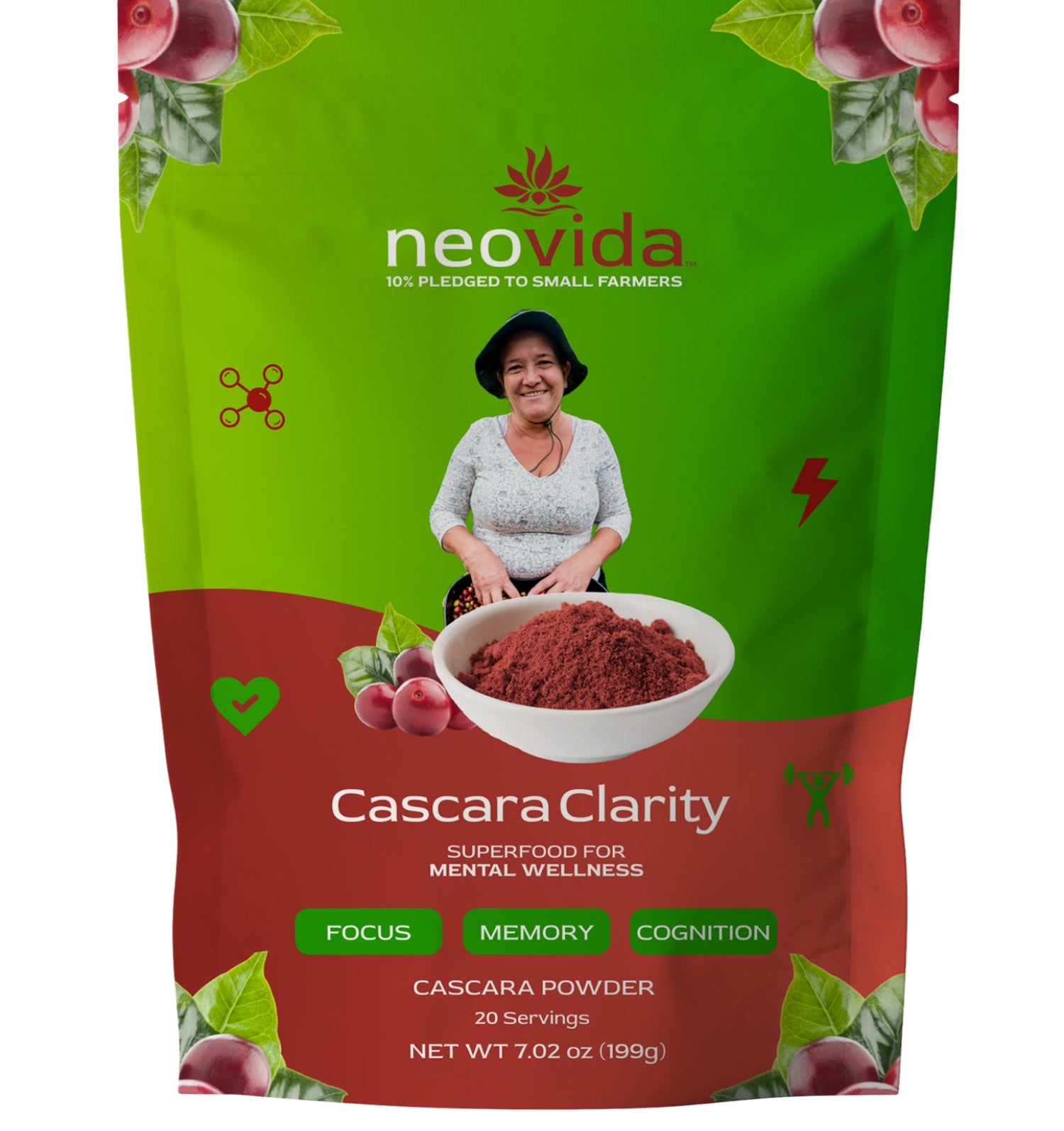 Cascara coffee cherry powder